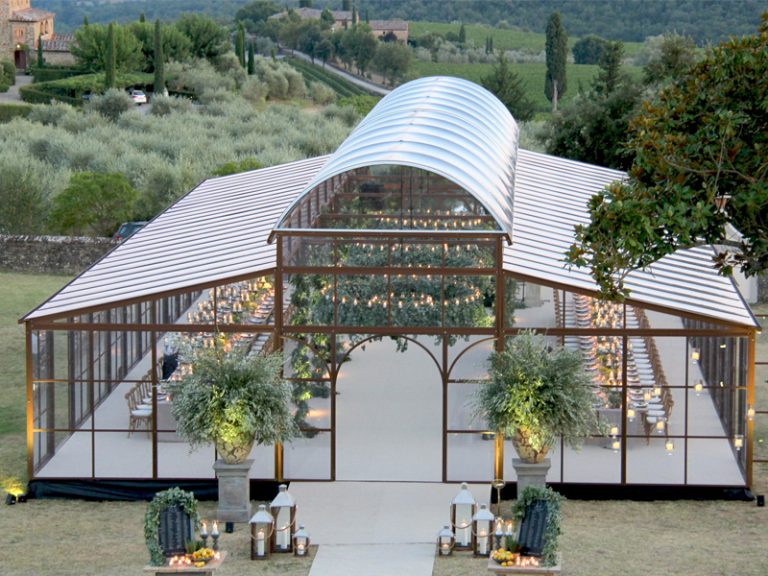 Victorian glass  wedding greenhouse